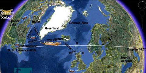 American soil include numerous stones with engraved -on them- forms of soldiers in uniforms reminiscent Minoans